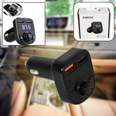 CAR-X8 Bluetooth FM Transmitter Kit with Dual USB Fast Charger